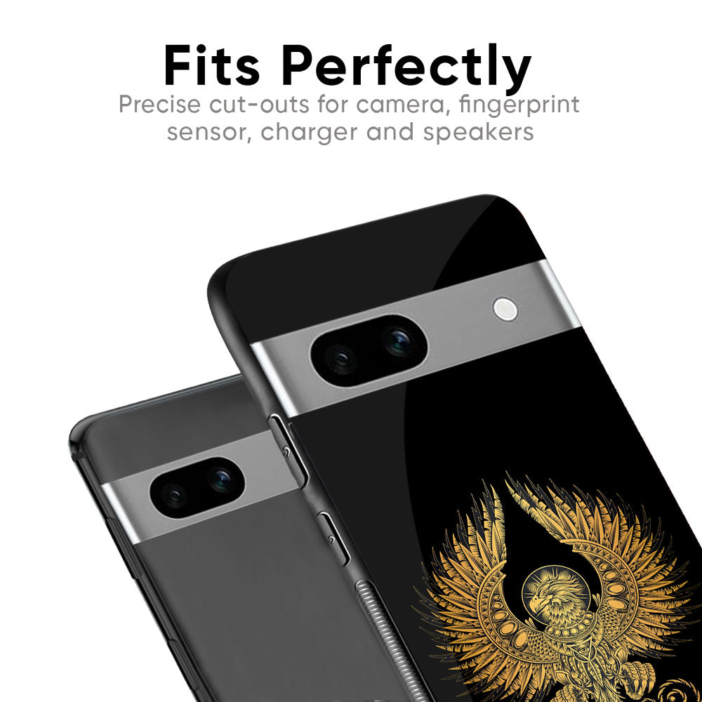 Mythical Phoenix Art Glass Case for Google Pixel 8A
