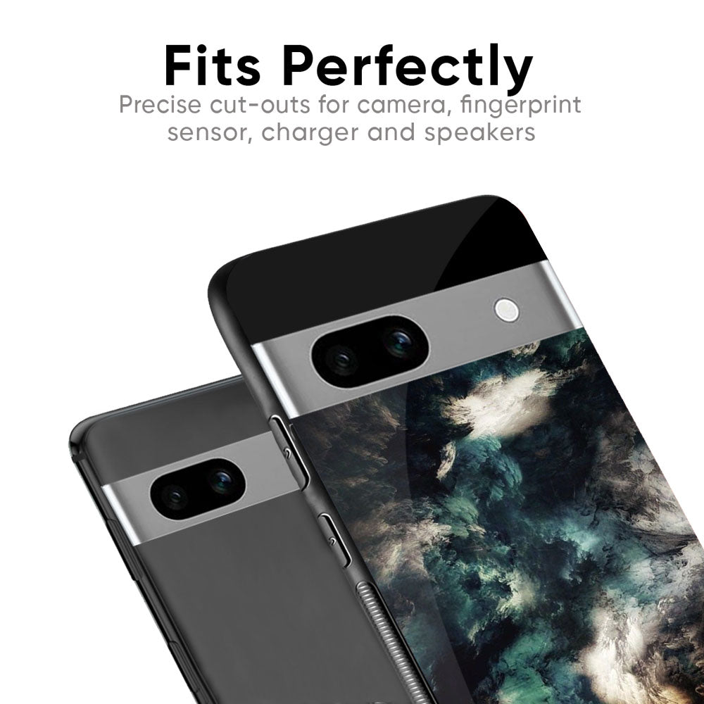 Multicolor Cloudy Smoke Glass Case for Google Pixel 8A