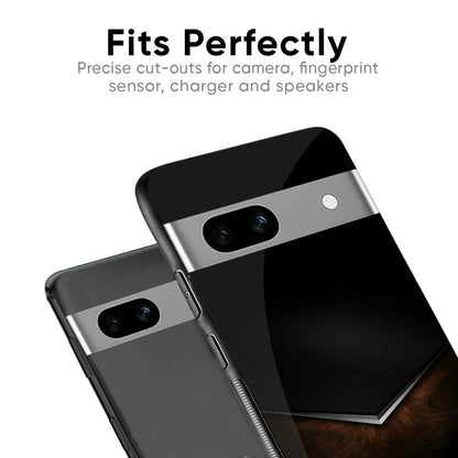 Dark Walnut Glass Case for Google Pixel 8A