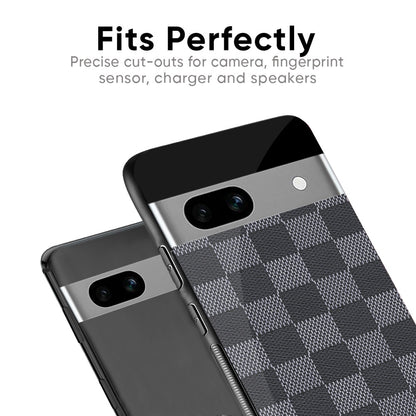Grey Block Glass Case for Google Pixel 8A