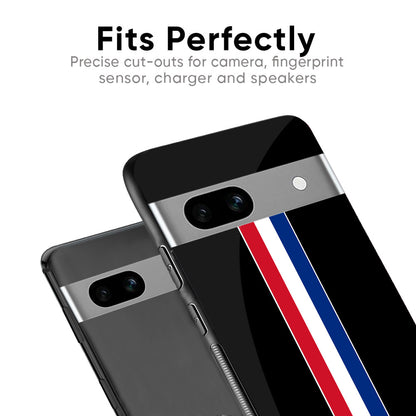 Flag Striped Glass Case for Google Pixel 8A