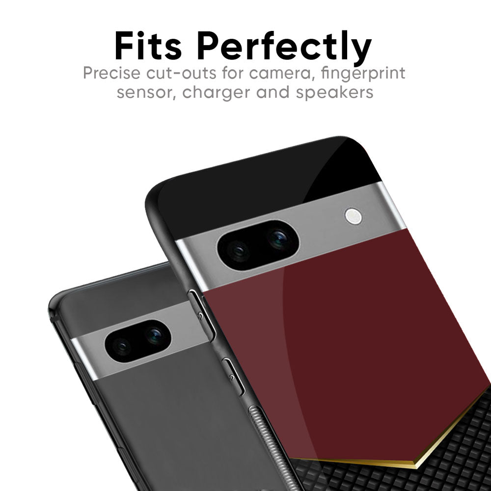 Shining Chevron Red Glass Case for Google Pixel 9 Pro