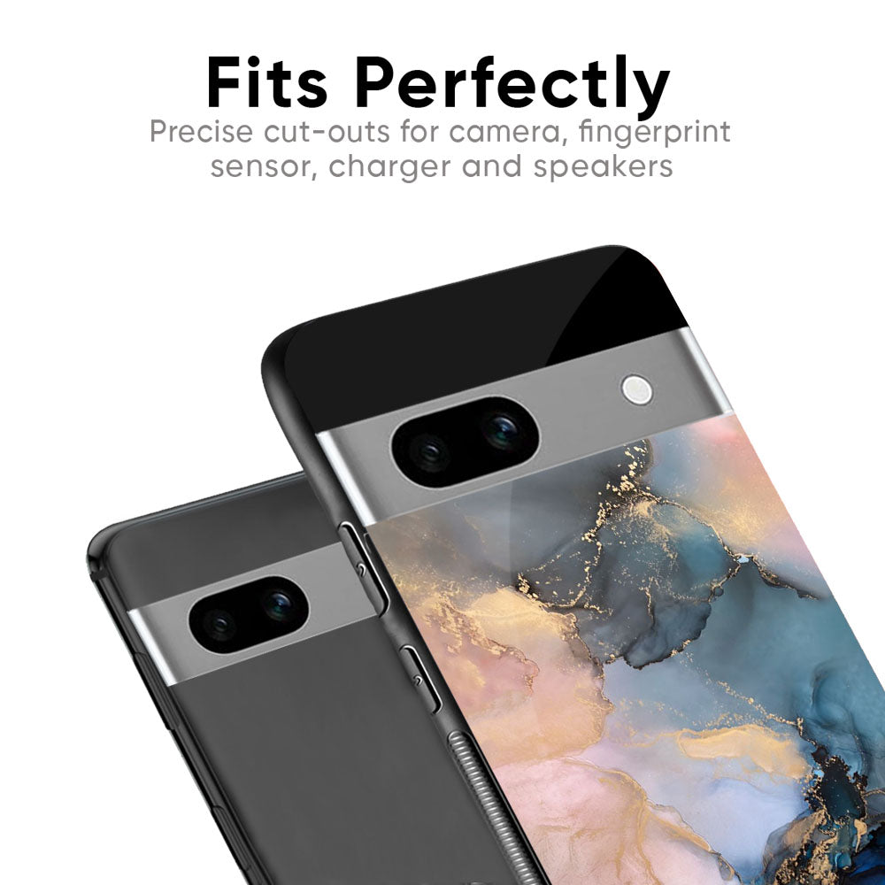 Marble Ink Abstract Glass Case for Google Pixel 8A