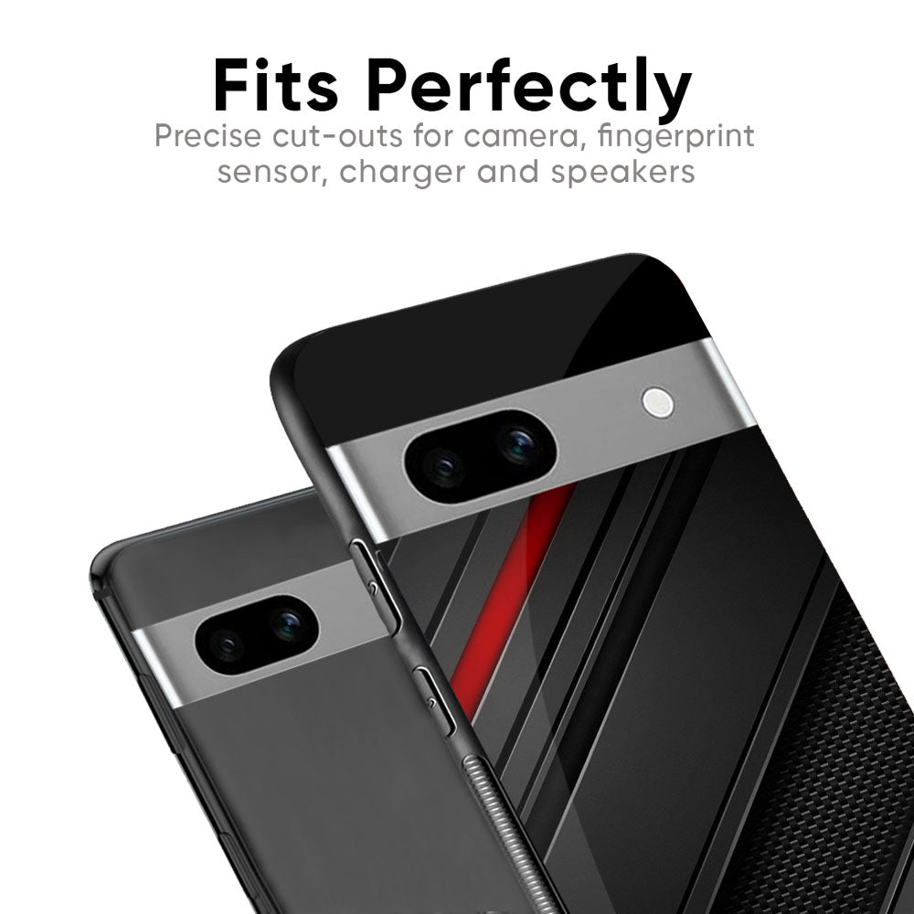 Modern Abstract Glass Case for Google Pixel 8A