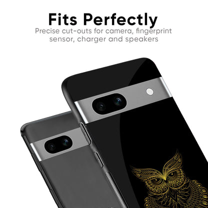 Golden Owl Glass Case for Google Pixel 8A