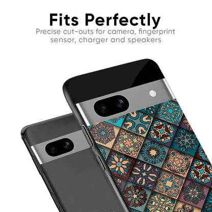 Retro Art Glass Case for Google Pixel 8A