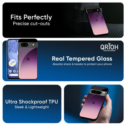 Purple Gradient Glass case for Google Pixel 9