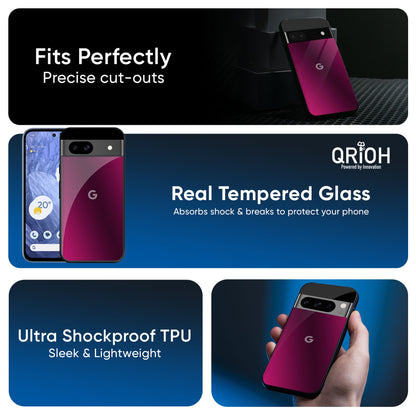 Pink Burst Glass Case for Google Pixel 9