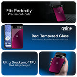 Pink Burst Glass Case for Google Pixel 9