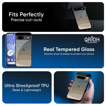 Abstract Mountain Pattern Glass Case for Google Pixel 9 Pro XL