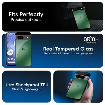 Green Grunge Texture Glass Case for Google Pixel 9