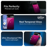 Purple Ombre Pattern Glass Case for Google Pixel 9