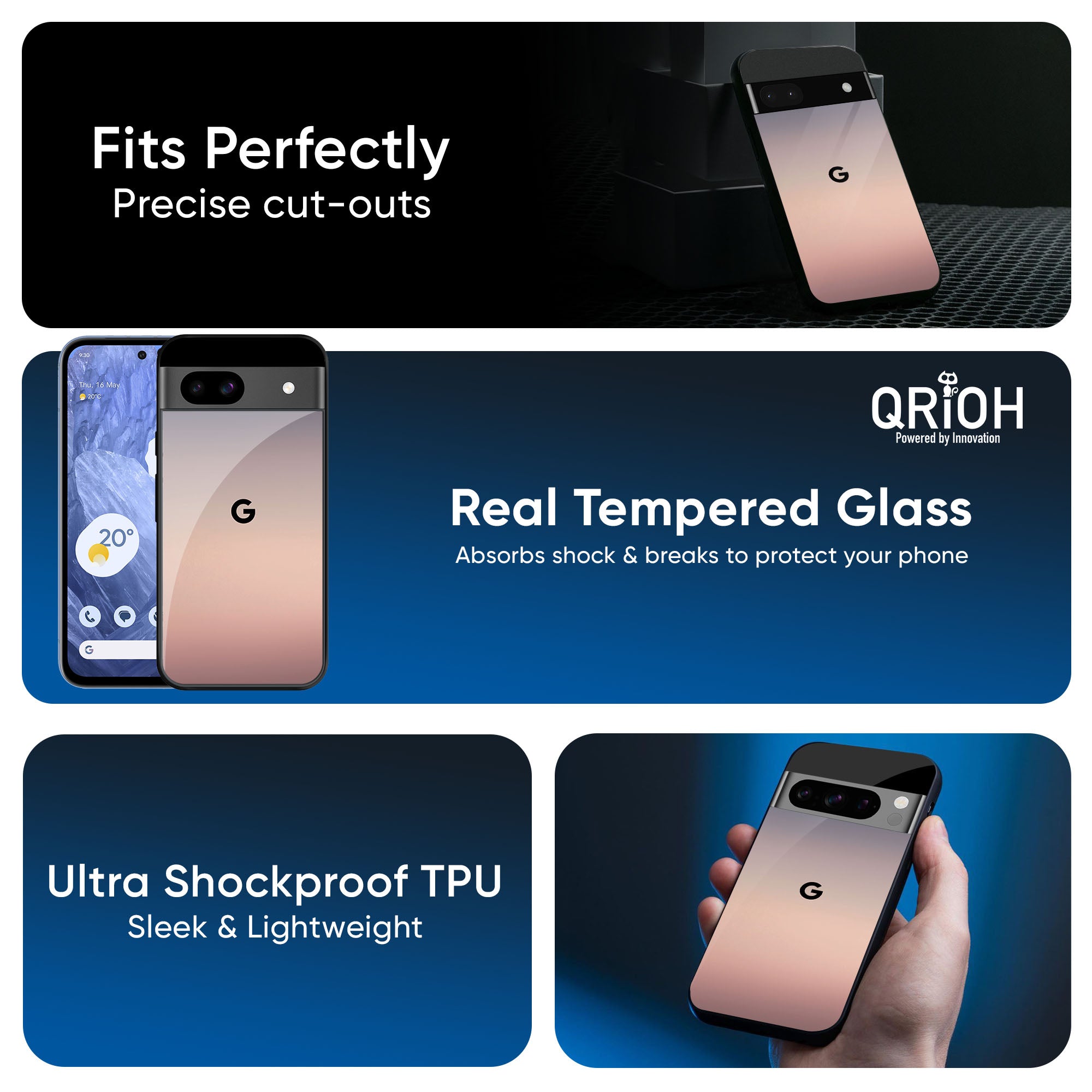 Golden Mauve Glass Case for Google Pixel 9