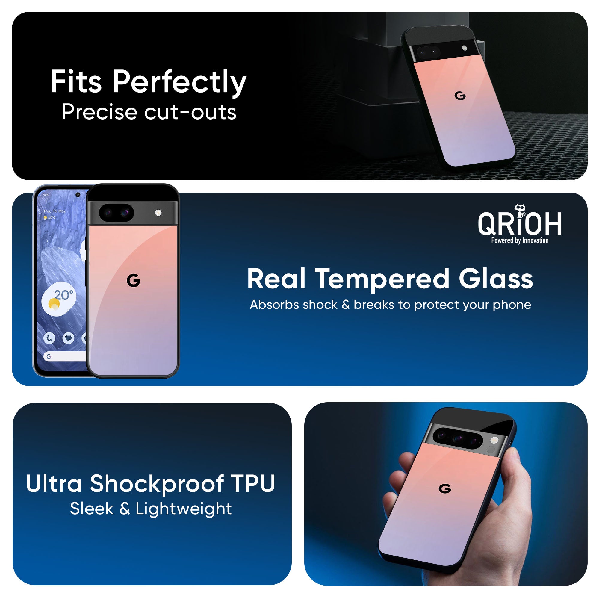 Dawn Gradient Glass Case for Google Pixel 9 Pro XL