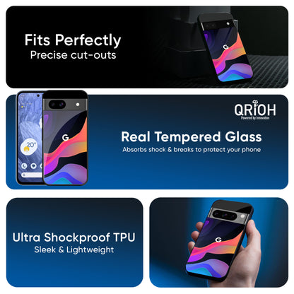 Colorful Fluid Glass Case for Google Pixel 9