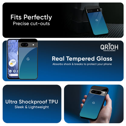 Celestial Blue Glass Case For Google Pixel 9