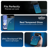 Celestial Blue Glass Case For Google Pixel 9
