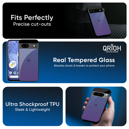 Indigo Pastel Glass Case For Google Pixel 9
