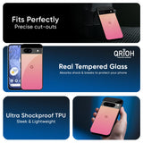 Pastel Pink Gradient Glass Case For Google Pixel 9 Pro