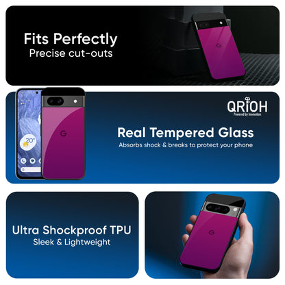 Magenta Gradient Glass Case For Google Pixel 9