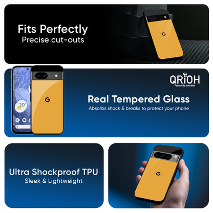 Fluorescent Yellow Glass case for Google Pixel 9