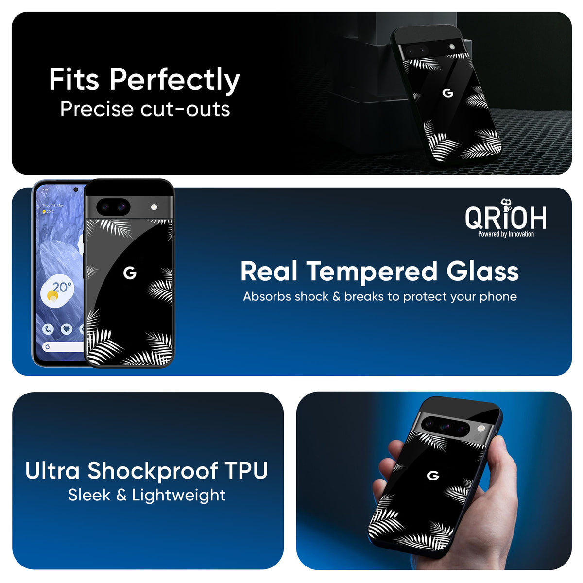 Zealand Fern Design Glass Case For Google Pixel 9 Pro