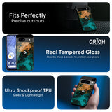Watercolor Wave Glass Case for Google Pixel 9 Pro XL
