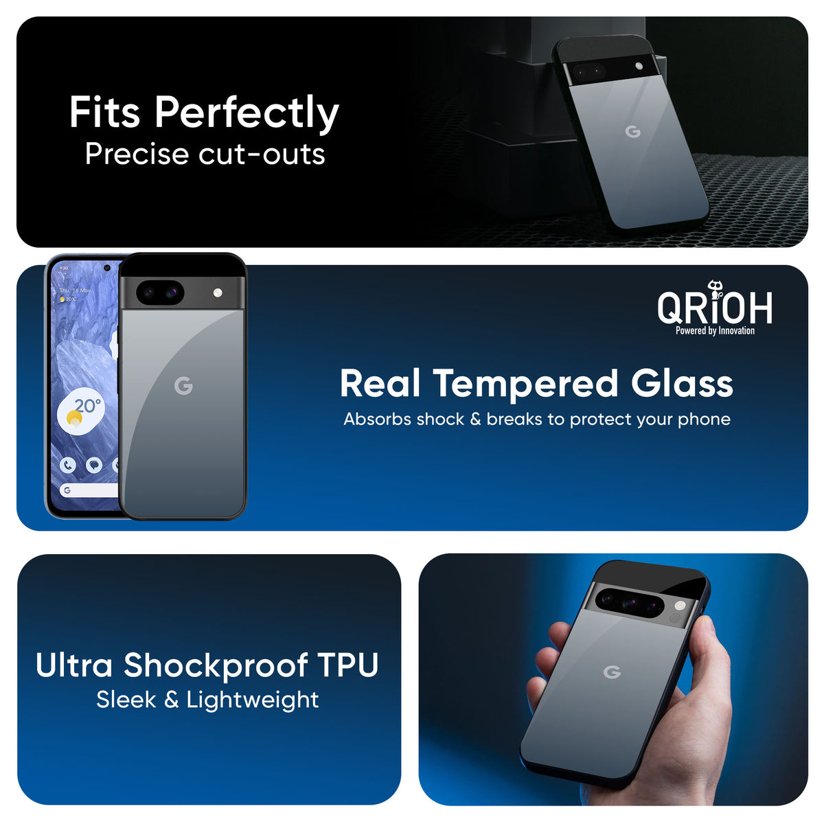 Dynamic Black Range Glass Case for Google Pixel 9 Pro XL