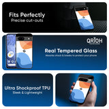 Wavy Color Pattern Glass Case for Google Pixel 9 Pro XL