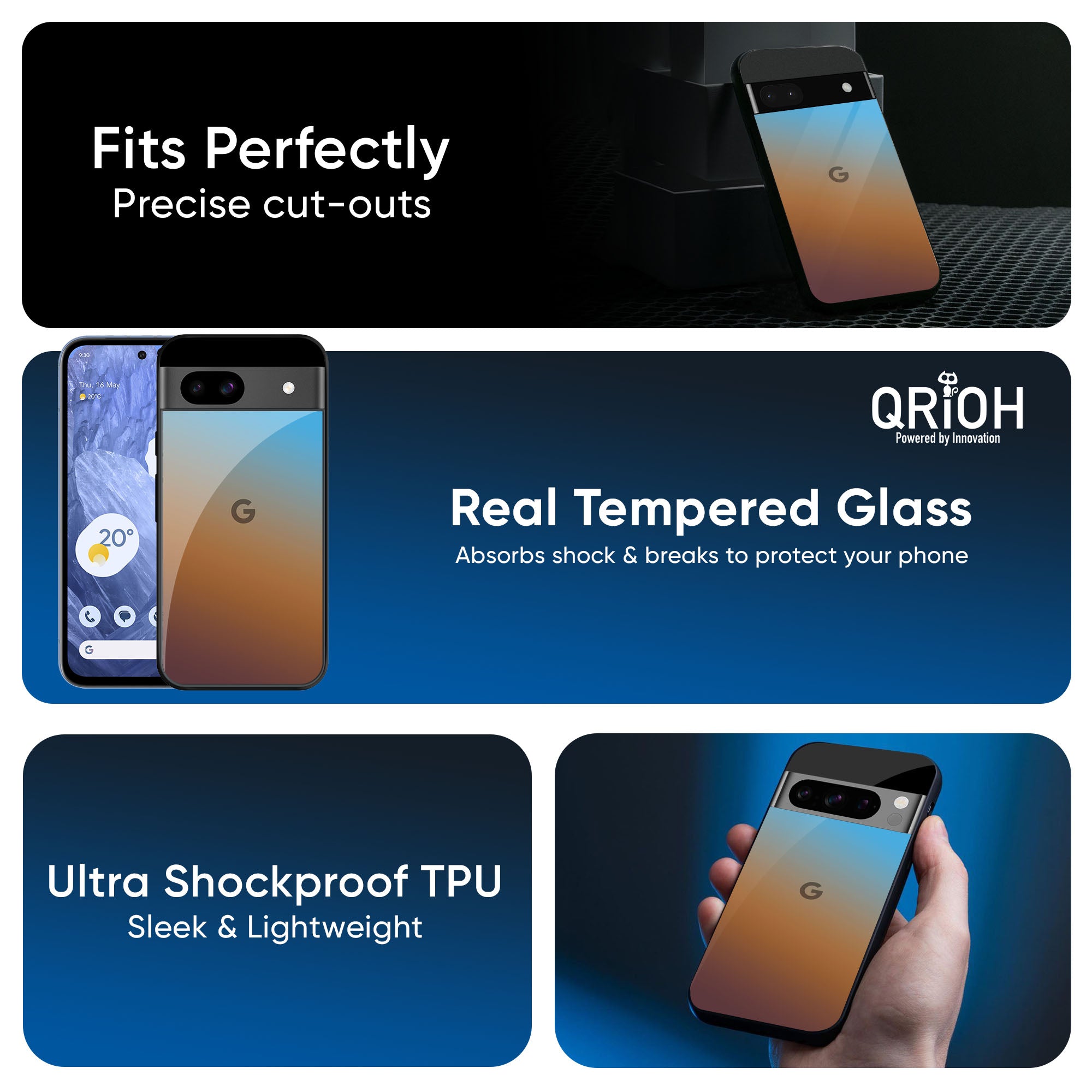 Rich Brown Glass Case for Google Pixel 9