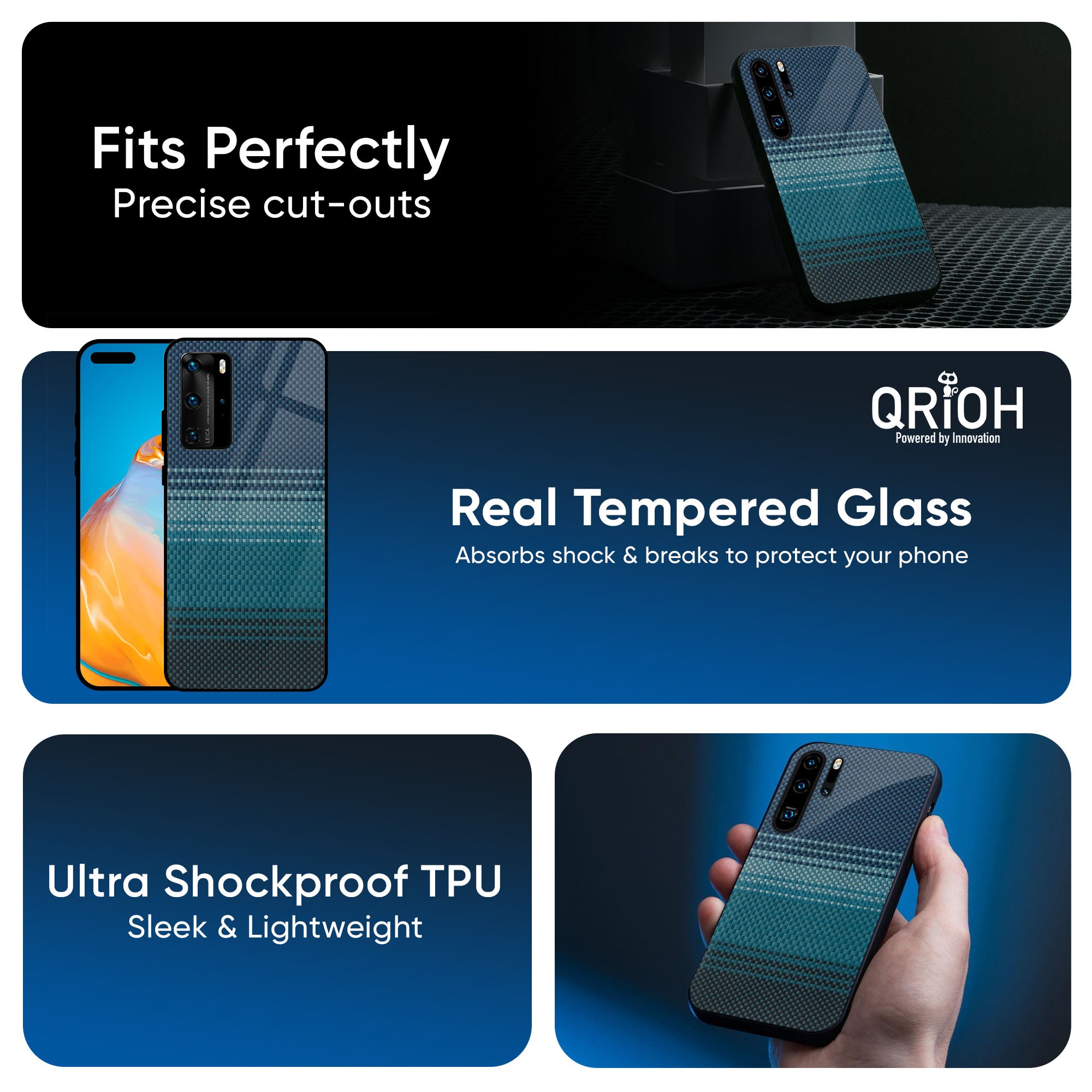 Modern Rug Glass Case for Huawei P30 Pro