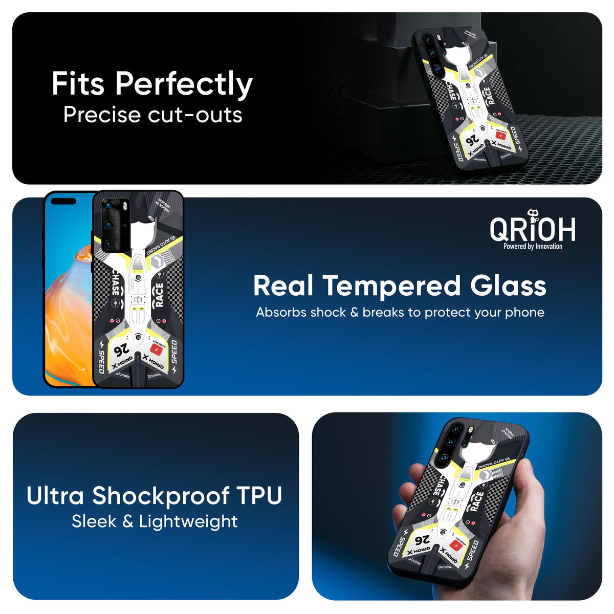 Car Enthusiast Glass Case for Huawei P40 Pro