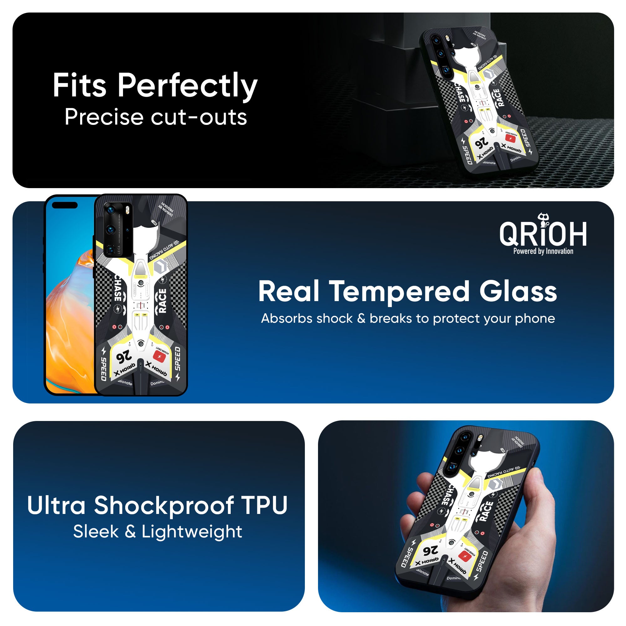 Car Enthusiast Glass Case for Huawei P30 Pro