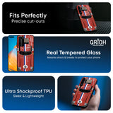 Racing Vintage Glass Case for Huawei P40 Pro