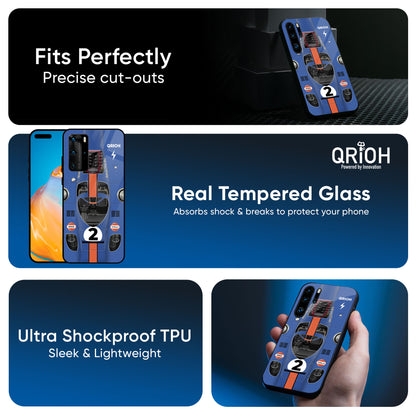 Car Adiction Glass Case for Huawei P30 Pro