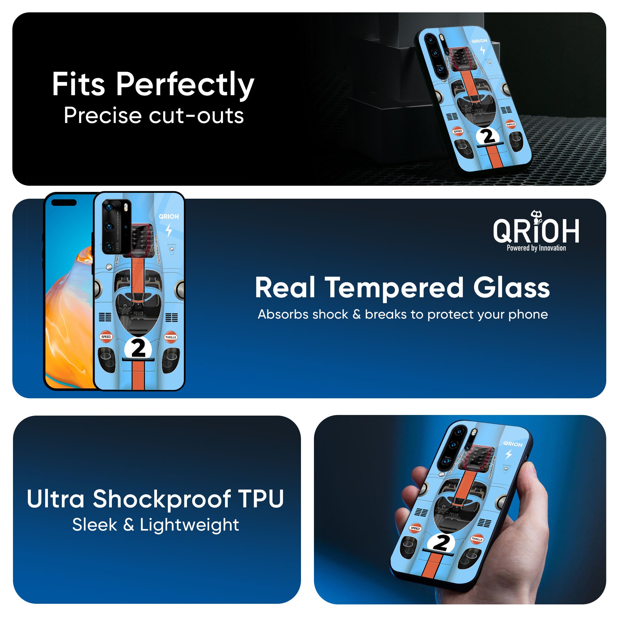 Race Laboratory Glass Case for Huawei P30 Pro