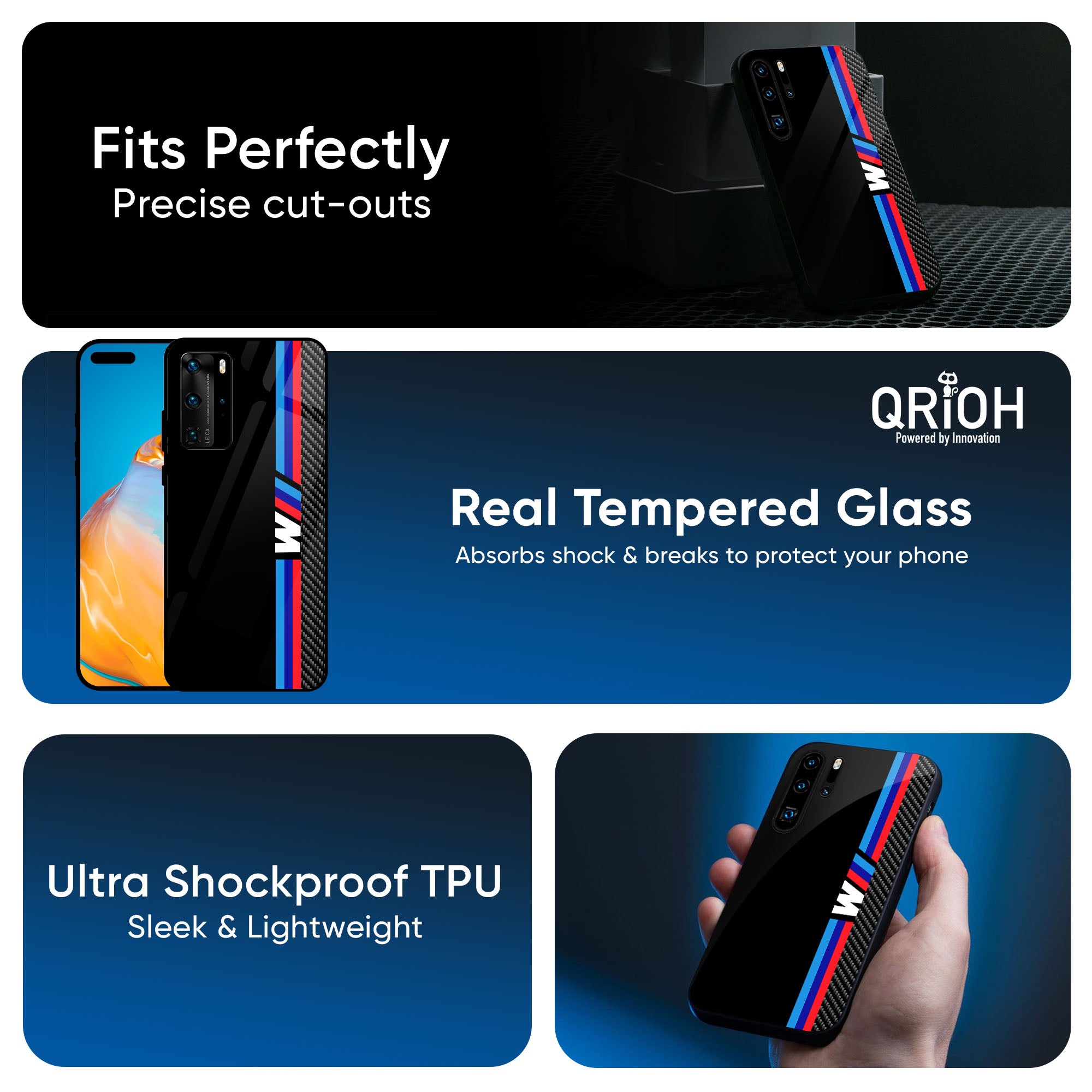 Automotive Art Glass Case for Huawei P30 Pro