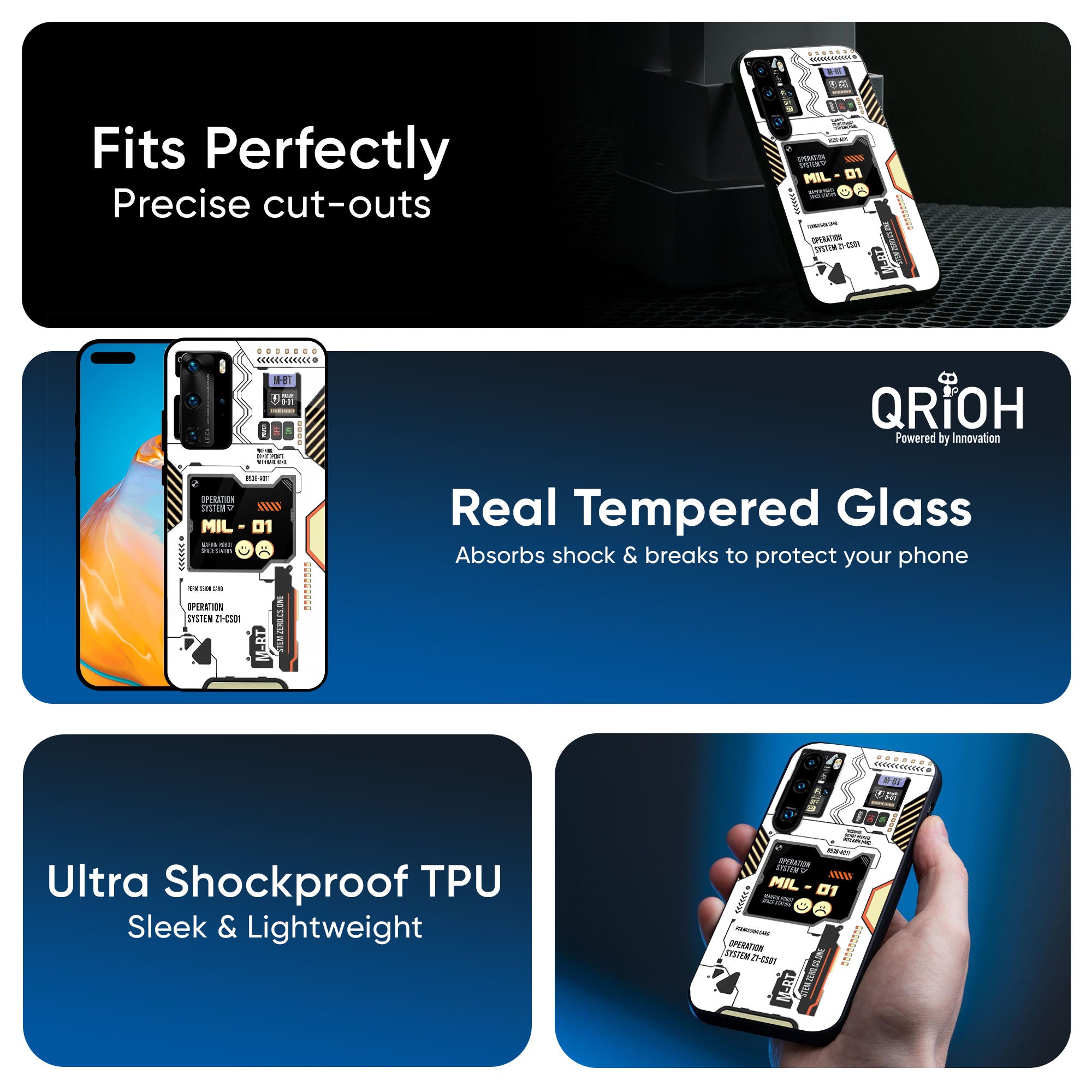 Tech Display Glass Case for Huawei P30 Pro