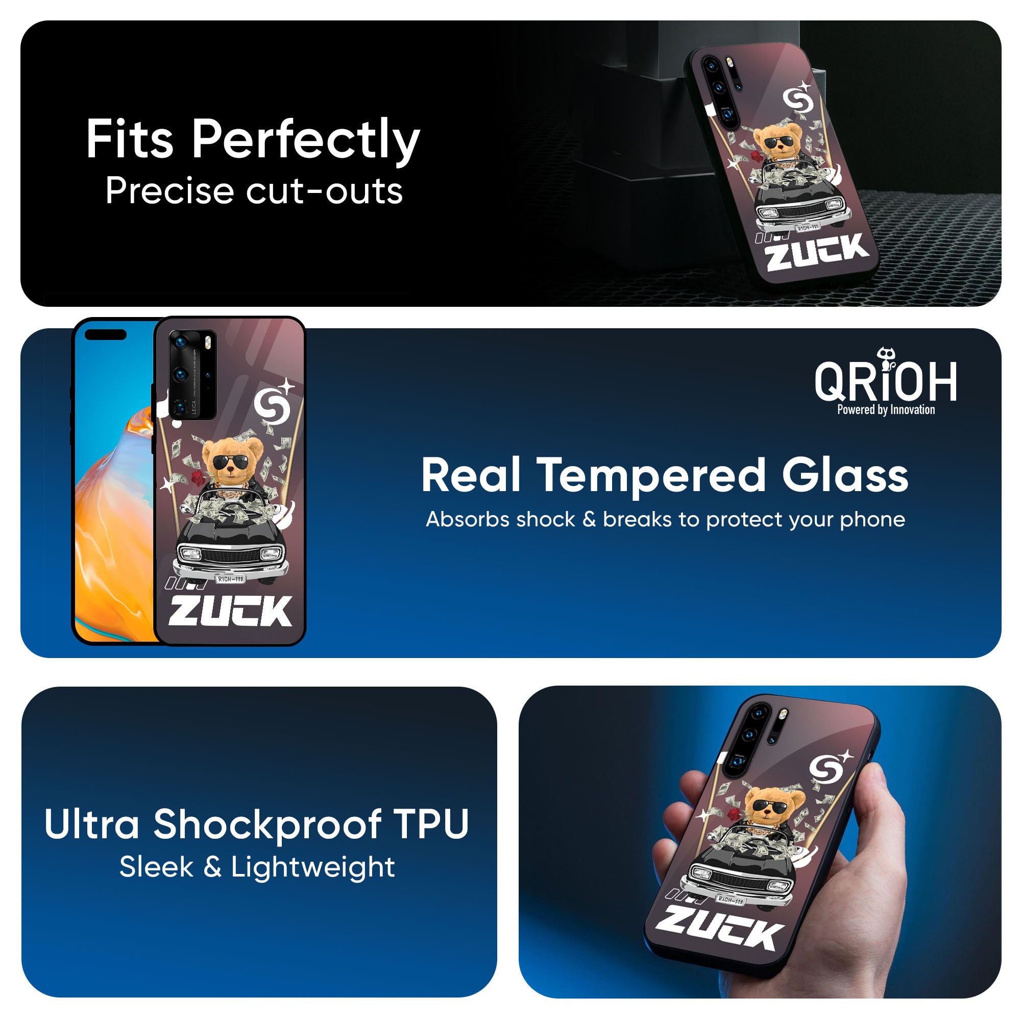 Money Madness Glass Case for Huawei P30 Pro