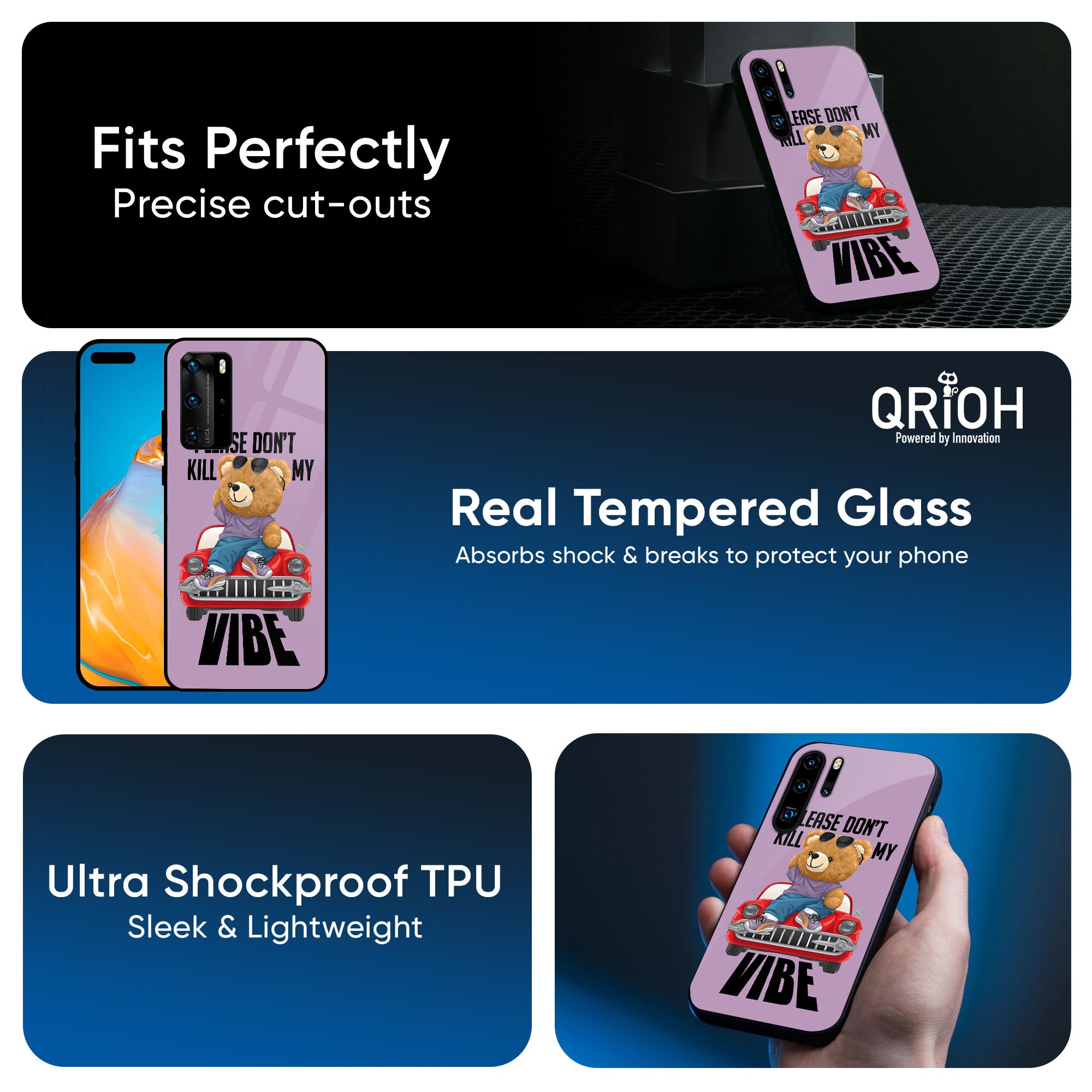 Don't Kill My Vibe Glass Case for Huawei P30 Pro