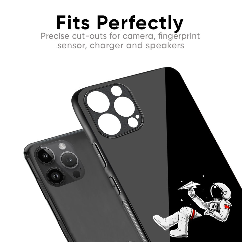 Space Traveller Glass Case for iPhone 16 Pro Max