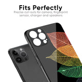 Colorful Leaves Glass Case for iPhone 16 Plus