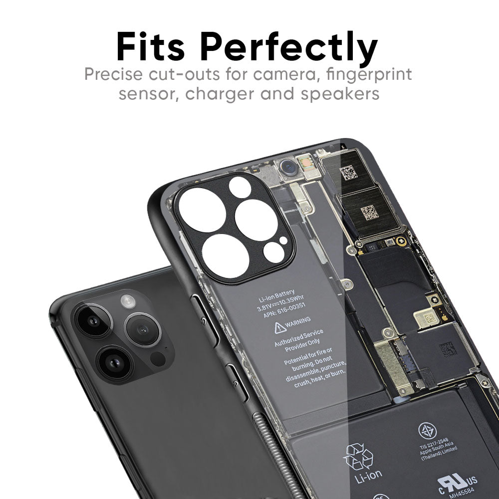 Skeleton Inside Glass Case for iPhone 16 Pro Max