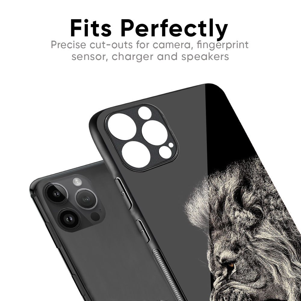 Brave Lion Glass Case for iPhone 16 Pro Max