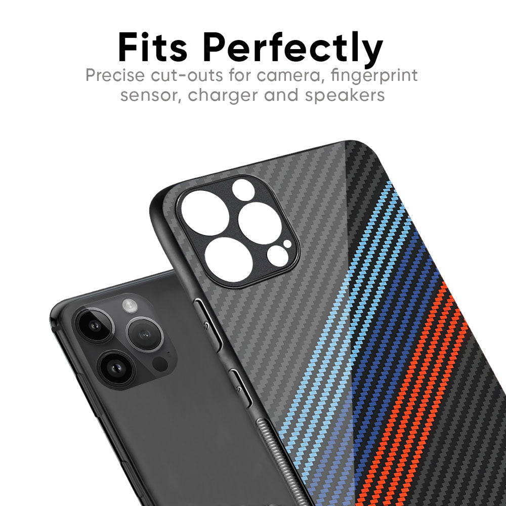 Carbon Inspired Glass Case for iPhone XS Max