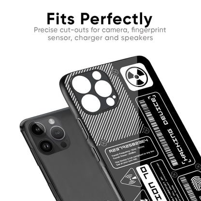Futuristic Art Glass Case for iPhone XS