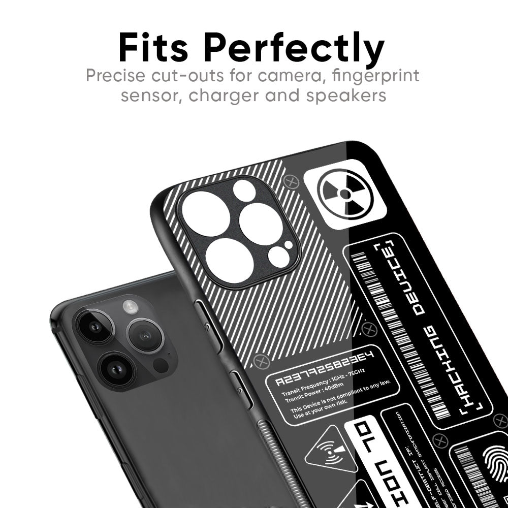 Futuristic Art Glass Case for iPhone XS Max