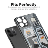 Retro Futuristic Glass Case for iPhone 12 Pro