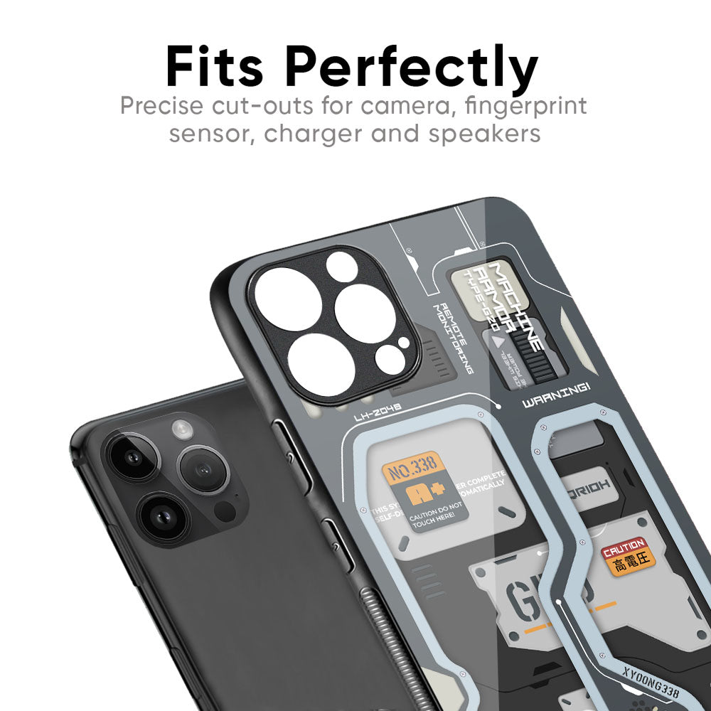 Retro Futuristic Glass Case for iPhone XS Max