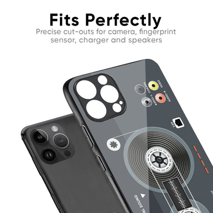 Retro Recorder Glass Case for iPhone XS Max